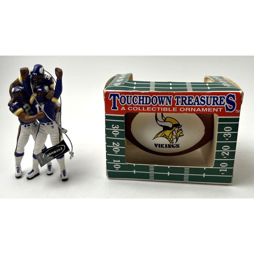 Minnesota Vikings State Football Ornament Touchdown Treasures/3 Players Orn.